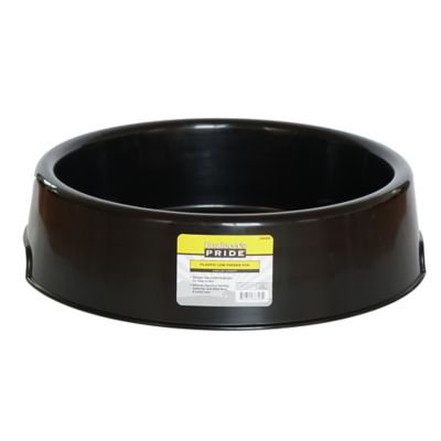Producer's Pride 3 gal. Plastic Low Feeder Pan, Black