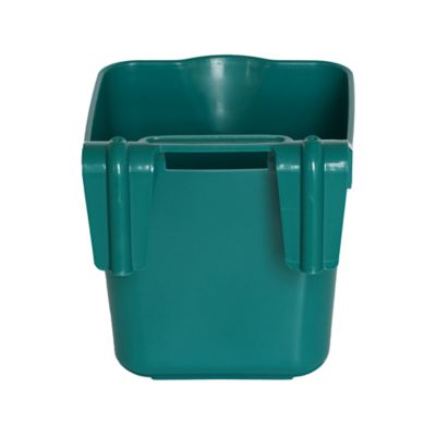 Image showing  3.5 gal. Hook-Over Feeder Bucket, Green