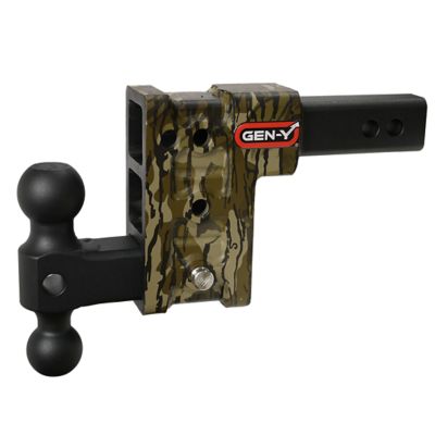 GEN-Y Hitch Mossy Oak 2 in., 5 in. Drop Dual Ball