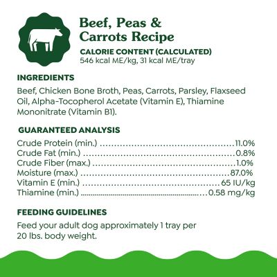 Image showing 7 th Greenies Smart Topper Grain-Free Beef, Peas and Carrots Wet Dog Food Topper, 2 oz.