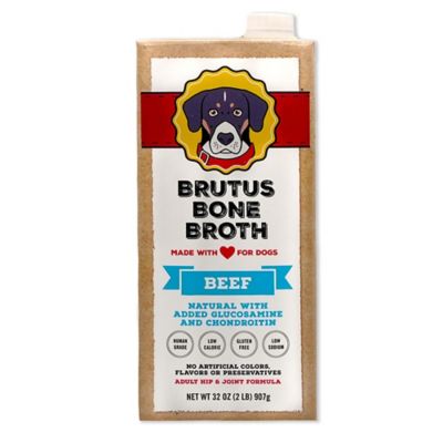 Brutus Bone Broth Beef Hip & Joint Dog Food Topper for Dogs, 32 oz.