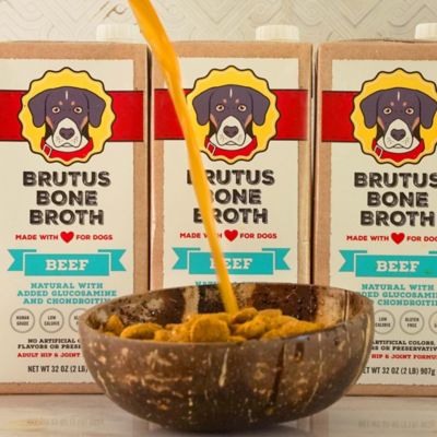 Image showing 5 th Brutus Bone Broth Beef Hip & Joint Dog Food Topper for Dogs, 32 oz.