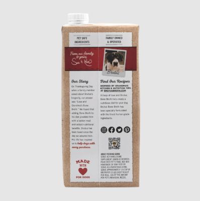 Image showing 6 th Brutus Bone Broth Beef Hip & Joint Dog Food Topper for Dogs, 32 oz.
