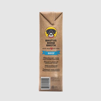 Image showing 8 th Brutus Bone Broth Beef Hip & Joint Dog Food Topper for Dogs, 32 oz.