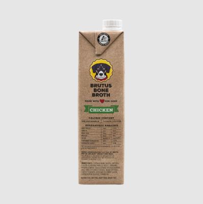 Image showing 8 th Brutus Bone Broth Chicken Hip & Joint Dog Food Topper for Dogs, 32 oz.