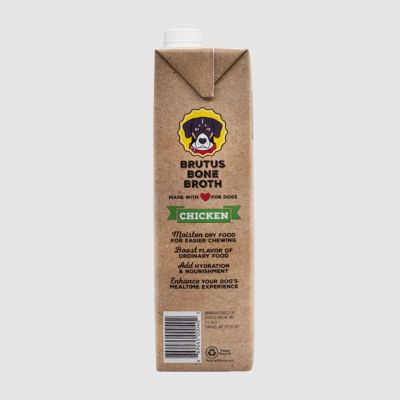 Image showing 9 th Brutus Bone Broth Chicken Hip & Joint Dog Food Topper for Dogs, 32 oz.