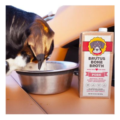 Image showing 5 th Brutus Bone Broth Pork Hip & Joint Dog Food Topper for Dogs, 32 oz.