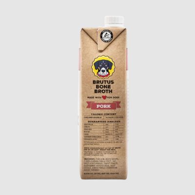 Image showing 8 th Brutus Bone Broth Pork Hip & Joint Dog Food Topper for Dogs, 32 oz.