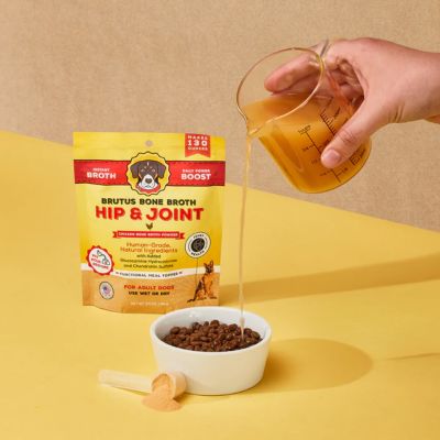 Image showing 7 th Brutus Bone Broth Instant Chicken Hip & Joint Powder Dog Food Topper for Dogs, 3.5 oz.