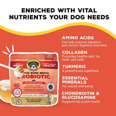 Image showing  Instant Pork Probiotic Powder Dog Food Topper for Dogs, 3.5 oz.