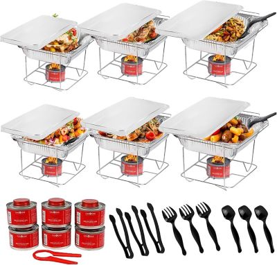 Alpha Living Disposable Chafing Dish Buffet Set, 6 pk.