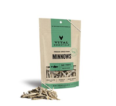 Vital Essentials Freeze Dried Minnows Dog Treats, 1 oz.