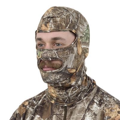 Image showing  Stretch Fit Full Head Net in Spandex With 2 Holes By Allen, Realtree Edge
