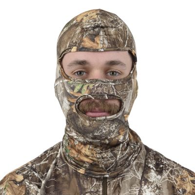 Image showing  Stretch Fit Full Head Net in Spandex With 2 Holes By Allen, Realtree Edge