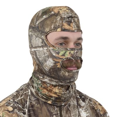 Image showing  Stretch Fit Full Head Net in Spandex With 2 Holes By Allen, Realtree Edge