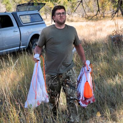 Image showing  Backcountry Bruiser Game Bags, 4 Quarter Bags, 30 in. L x 20 in. W, White