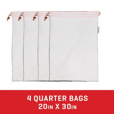 Image showing  Backcountry Bruiser Game Bags, 4 Quarter Bags, 30 in. L x 20 in. W, White