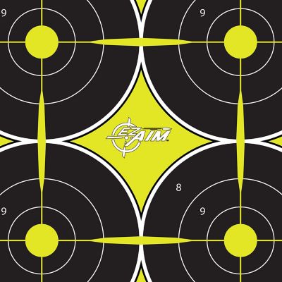 Image showing  Splash Reactive Paper Shooting Targets, Bullseye, 6 Targets per Sheet, 12.5 W x 18.25 H in., 100 pk.