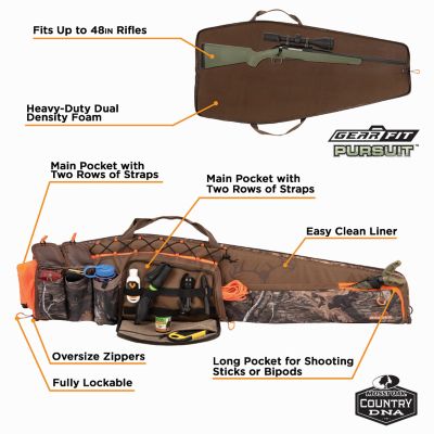 Image showing  Gear Fit Pursuit Bruiser 48 in. Lockable Gun Case, Mossy Oak Country DNA Camo