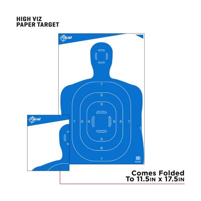 Image showing  100 pk. Silhouette Targets for Shooting Human Body Paper Practice Targets Gun Range Accessories 23 in. x 35 in.
