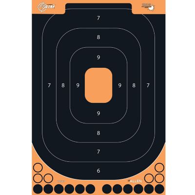 EZ Aim Splash Reactive Adhesive Paper Shooting Targets, Handgun Trainer, 12.5 in. W x 18.25 in. H, 5-Targets per Pack