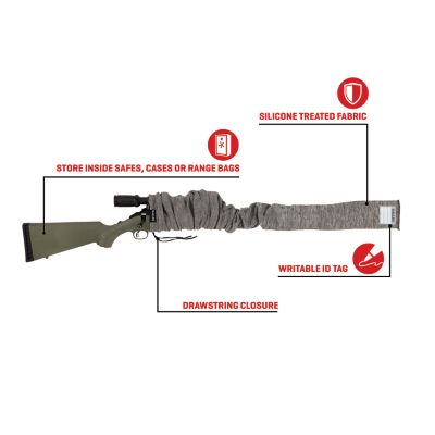 Image showing  52 in. Gun Sock, Sleeve, Gray