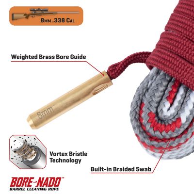 Image showing  Rifle Barrel Cleaning Rope, 8mm & .338 Caliber, Red
