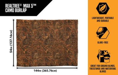 Image showing  Camo Burlap, 12 ft. L x 54 in. W, Realtree Max-5