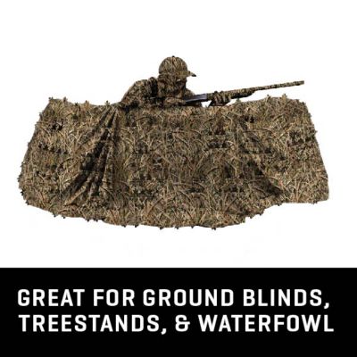Image showing  3D Leafy Omnitex By Allen, 12 ft. x 56 in., Mossy Oak Shadow Grass Blades
