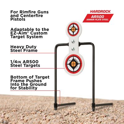 Image showing  Hardrock Ar500 Spinner Target Stand, 7.38 in. W x 21.75 in. H, Multi