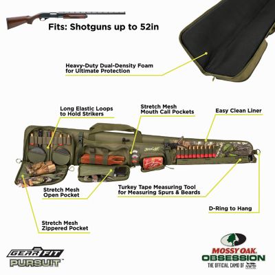 Image showing  Gear Fit Pursuit Shocker 52 in. Lockable Shotgun Case, Mossy Oak Obsession Camo