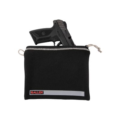Image showing  7-9 in. Lockable Handgun Storage Pouch with Writeable ID Label, Black