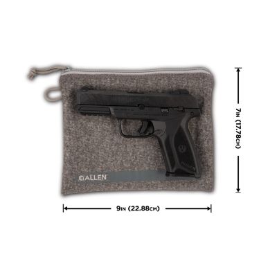 Image showing  7-9 in. Lockable Handgun Storage Pouch with Writeable ID Label, Gray