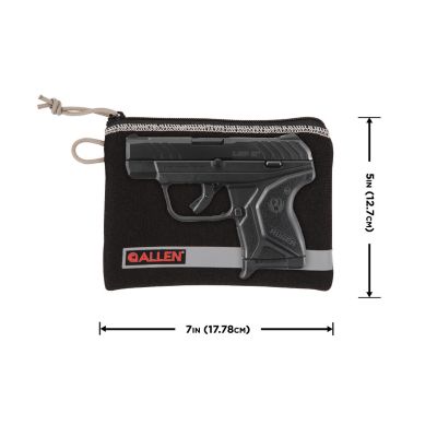 Image showing  5-7 in. Lockable Handgun Storage Pouch with Writeable ID Label, Black