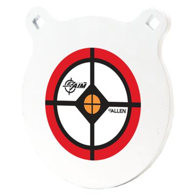 EZ Aim 8 in. AR500 Steel Gong Shooting Target, White