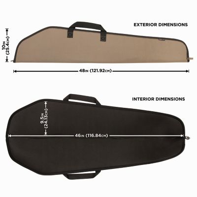 Image showing  46 in. Soft Durango Rifle Case, Black/Tan