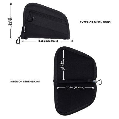 Image showing  7 in. Auto-Fit 2.0 Compact Handgun Case, Black