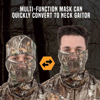 Image showing  Unisex Camo Balaclava - Hunting Face Cover - Ideal Hunting Gear for Men and Women - Realtree Edge Camo