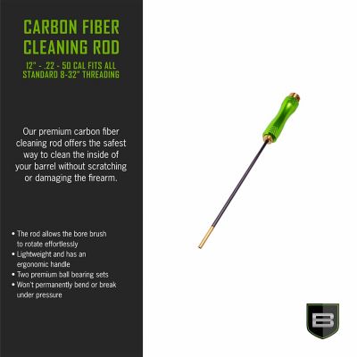 Image showing  12 in. Carbon Fiber Cleaning Rod with Rotating, Ergonomic Aluminum Handle