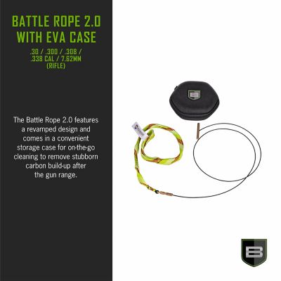 Image showing  Rifle Battle Rope 2.0 with EVA Case, .30, .308 Caliber & 7.62mm, Multi-Color