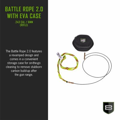 Image showing  Rifle Battle Rope 2.0 with EVA Case, .243 Caliber & 6mm, Multi-Color
