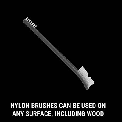 Image showing  Double-Ended Brush Set, 4 pk., Nylon, Phosphorus Bronze, Brass, & Stainless Steel