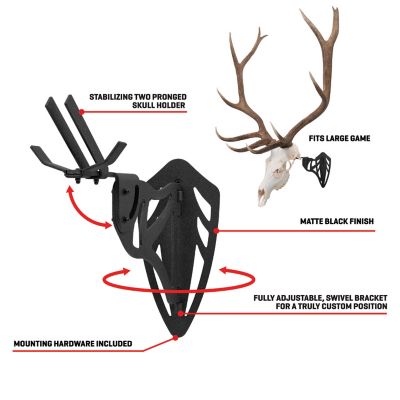 Image showing  New EZ Mount Magnum Skull Hanger, Black