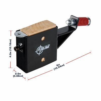 Image showing  Steel Gong Hanger Target with Recoil Spring, For 2 in. x 4 in. Mount, 2.3 lbs., Black