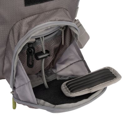 Image showing 5 th Allen Fall River Fly Fishing Chest pk., Fits up to 2 Tackle and Fly Boxes, Gray and Lime