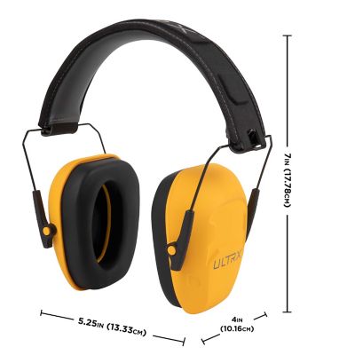 Image showing  Shield Passive Earmuff, Ultra Slim Fit, Interstate Yellow