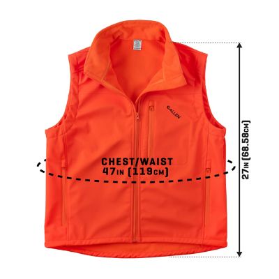Image showing  Men's New Softshell Blaze Hunting Vest, Medium, Blaze Orange