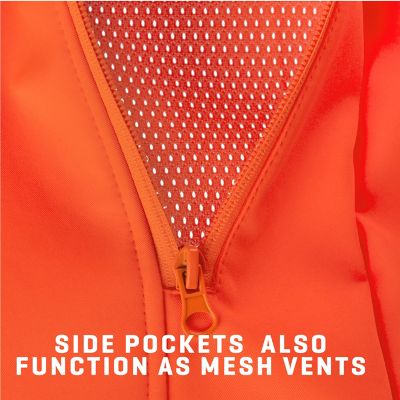 Image showing  Men's New Softshell Blaze Hunting Vest, Medium, Blaze Orange