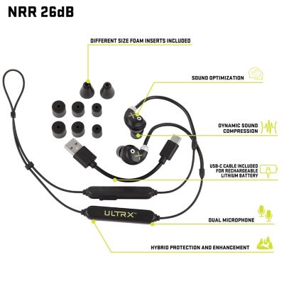 Image showing  Bionic Fuse Bluetooth Around the Neck Earbuds, Black