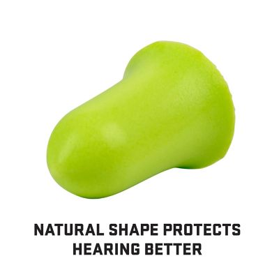 Image showing  Tapered Foam Ear Plugs, 25-Pairs / Jar, Lime
